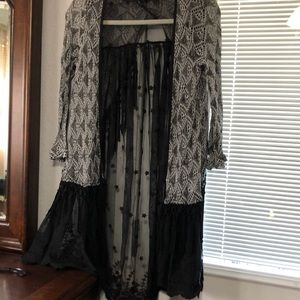 Ryu Fringe Lace Cardigan